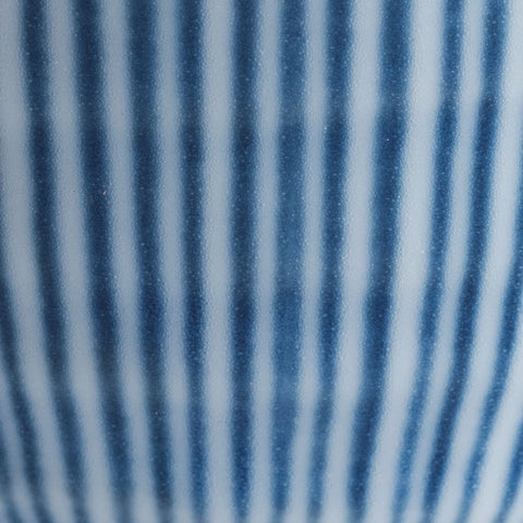 Small Indigo Stripe Candle